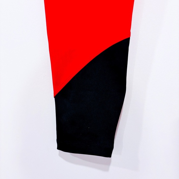 PUMA Orange red & black colorblock leggings | Active style | Medium * - Picture 11 of 11